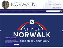 Tablet Screenshot of norwalkca.gov